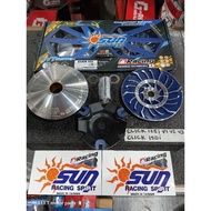 🇮🇹SUN RACING PULLEY SET/CVT SET CLICK 125i V1 V2 V3/CLICK 150i TAIWAN PLUG AND PLAY(NOT RS8)