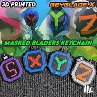 [ Beyblade X ] Masked Bladers (Kamen X / Y / Z / S) keychain Set