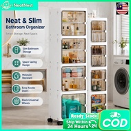 Slim Plastic Drawer Gap Plastic Drawer Cabinet Bathroom Moving Rack With Wheels Storage Cabinet