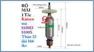 [HCM]ROTOR RÔ MÀI KAIZEN 8100D DÙNG CHUNG 8100S RÔ TO MÀI 1 TẤC KAIREN rô mài kaizen rô mài 1 tấc ka