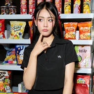 Miss office เสื้อครอปโปโลปัก (MT-294)