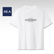 100% Pure Cotton High Quality Printing HLA Confident Statement Skin-friendly Breathable Short Sleeve T shirt men and women