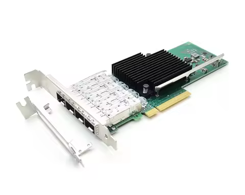 New 10Gb PCI-E Network Card Intel X710DA4 Quad SFP+ LC Port Ethernet Lan Adapter Server X710-DA4, PC