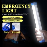 LED Emergency Light Night 30/60/80W Rechargable Tube Light Portable Lampu for Outdoor Camping