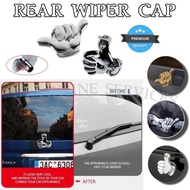 New Universal Car Rear Wiper Knob Glanz Hitman Hangloose Chrome Wiper Hat Myvi Axia Alza Aruz Kancil