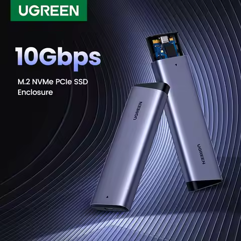UGREEN 10Gbp M2 SSD Case NVME SATA Dual Protocol M.2 to USB Type C SSD Adapter for NVME PCIE NGFF SA