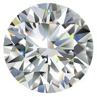 Moissanite Stone Loose D Colorless Round Brilliant Cut VVS1 Simulated Diamond Gemstones for Ring Pen