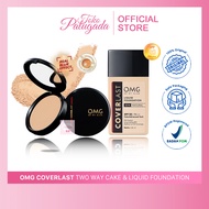 Omg Oh My Glam coverlast Series - Liquid Foundation - Foundation OMG - OMG coverlast Two Way Cake - 
