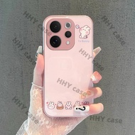 For Vivo V70 5G Case Bunny Shockproof Phone Case Luxury Liquid Glass Phone Case HHY Case