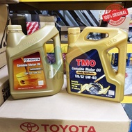 ORIGINAL TOYOTA GENUINE MOTOR OIL TMO 5W-40 FULLY SYNTHETIC ENGINE OIL 4 LITRES FOR TOYOTA VIOS, ALT