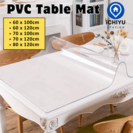 PVC Table Mat Table Protector Transparent Thick PVC Table Cover Water proof Alas Meja Plastik PVC Te