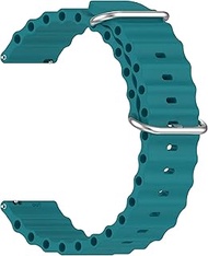 ONE ECHELON Quick Release Watch Band Compatible With Citizen Eco Drive Promaster BN0150-28E Silicone Ocean Band Style Replacement Strap