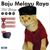 Baju Melayu Raya Kucing Teluk Belanga (Cat Photoshoot Prop Costume Raya)