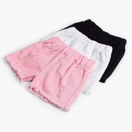 Girls Shorts Summer Denim Middle Big Kids Pure Cotton Korean Version Hot Pants Casual Outer Wear Ver
