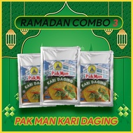 (Ramadan Combo 3 packs) Pak Man's Meat Curry Paste