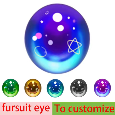 Furry Fandom Fursuit Eyeball Cosplay Costume Furry Suit Kigurumi Headsets Accessories Animal Dust Ne