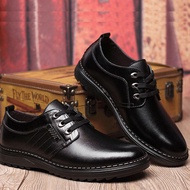 รองเท้าคัทชูชายเย็บพื้น Autumn New Casual Sports Shoes Single Shoes Leather Mens Shoes Formal Shoes Leather Shoes