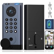 Tuya WiFi Door Lock with Camera Fingerprint Password UnlockDeadbolt Smart Lock with Video Doorbell