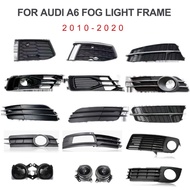 Fog Light Cover Fog Lamp Frame Front Grille Ventilation Net High Matching Lamp Shell For Audi A6 C6 