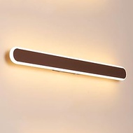 Bathroom Mirror Front Light Brown, Modern LED Over Mirror Lighting with 3 Color Temperatures, Acrylic Lampshade, Metal Mirror Cabinet Lights Toilet Wall Lamp Waterproof for Hotel,4 The New