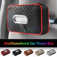 NEW Car Chair Back Tissue Box PU Leather Tissue Napkin Paper Box Holder Kotak Kertas Tisu Tissue Pap