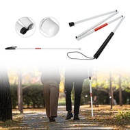【Zaylily】Blind Walking Stick Folding Cane Aluminum Alloy Foldable Reflective Blind Walking Stick Bli