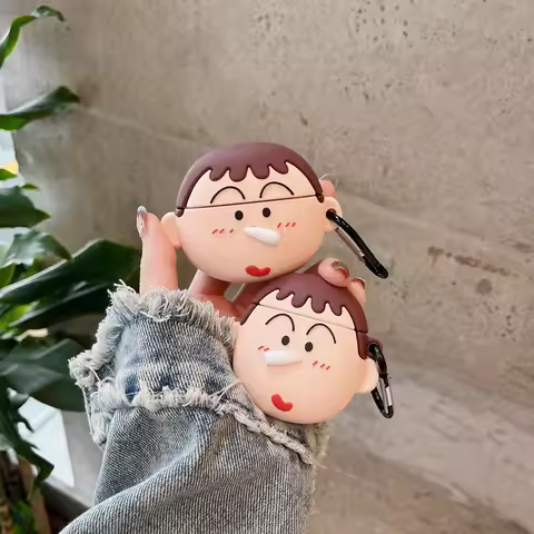 Crayon Shin-chan Boochan For Airpods 4 Case 2024,Soft 3D Anime Silicone Earphone Cover For Airpods P