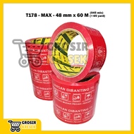 MERAH [Wholesale] T178 Duct Tape Do Not Throw Red MAX 48 mm x 65 yards (60 meters) 045 micron - Whol