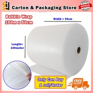 【Bubble Wrap】 Air Bubble Wrap 100m x 0.5m (Only Can Buy 1 roll)
