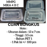 MMPG 4X Plastic Mica | 4XC @100pcs | Mika Cake Food Size 4X | 4XC @100pcs