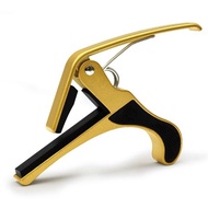 [Enxin Musical Instruments] Ukulele Electric Guitar Acoustic Big Hand Grip Front Clip Metal Capo Accessories Gold
