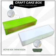 HOT ITEM10x3x2" Kotak Putih Kek Tapak Kuda / Roti John / Kek Roll / Kek Brownies / Kek Batik / Kotak Kuih /