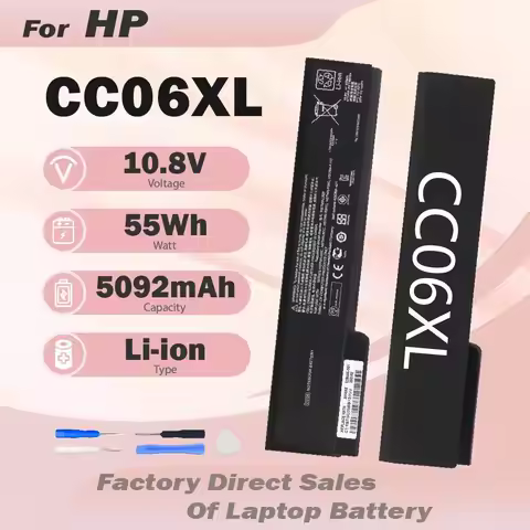 CC06XL cc06 HSTNN-LB2F Laptop Battery For HP EliteBook 8460w 8460p 8560p 8570p for ProBook 6360b 646