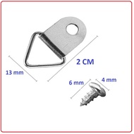 GANTUNGAN 50 sets of PICTURE HANGERS, FRAME HANGERS AND SCREWS