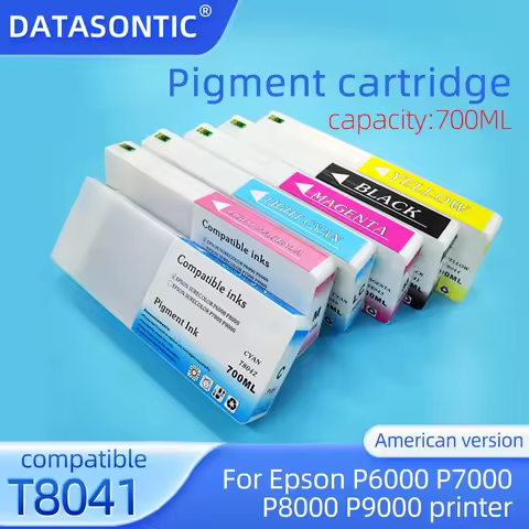 New America T8041 Ink Cartridge For EPSON P6000 P7000 P8000 P9000 Printer T8041 T8049 T804A T804B pr