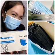 ✒►❀Resprotec Or Hpi Surgical Face Mask - (50Pcs) Original Philippines Fda Approved - Philippines Mad