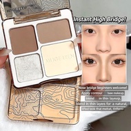 4 Color Contour Highlight Palette 5.5g Matte Shimmer Travel Jawline Portable Powder Sculpting I8T4