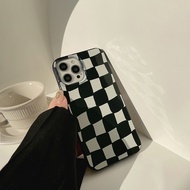 Black Plaid Pattern for iPhone 7/8/SE 2020 Tpu Soft Case