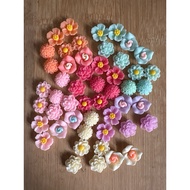 RM4.50/50 pieces : TF-F - Resin - Bunga - Flower - 1.3 cm x 1.5 cm