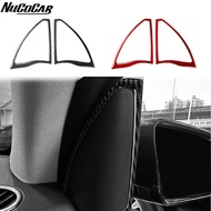 For Benz GLE GLS W166 2016-2019 Carbon Fiber Door A-pillar speaker panel Trim Cover Car Accessories 