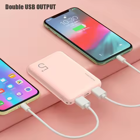 For Xiaomi Power Bank 5000mAh External Battery USB Type C OUTPUT Charging Power Bank Charger For Sma