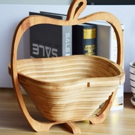Bamboo products Folding bamboo basket Storage basket Fruit plate Dim sum tray Homestay hotel furnitu
