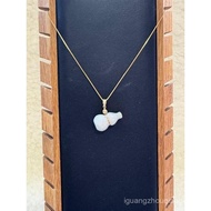 BY08  Biyo Jewelis  Type A Jadeite Gourd pendant with chain