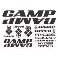 CAMP Hydes MTB Cycling Sticker 15 pcs Vinyl Frame Sticker Logo Stiker Frame Basikal Bike Mountainbike