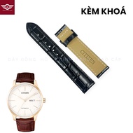 Watch Strap - Genuine CITIZEN Leather Watch Strap (Strap with CITIZEN Logo)