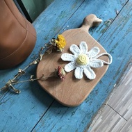 白雛菊包包掛件鑰匙掛件手工編織手工掛件成品