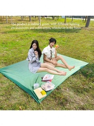 เสื่อรองปิคนิคกันน้ำขนาดใหญ่ สำหรับแคมปิ้ง, แผ่นรองพื้นเต็นท์, เสื่อรองชายหาดผ้าอ๊อกซฟอร์ดพกพา, ผ้าย