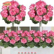 FKILLAONE Begonia Artificial Flower, DIY Wreath Desktop Ornament Simulation Geranium Flower, Creativ