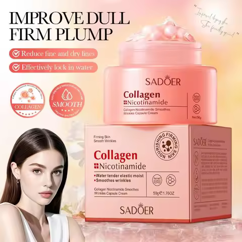 SADOER Hydrating Collagen Niacinamide Cream for Smooth Wrinkles and Brighten the skin