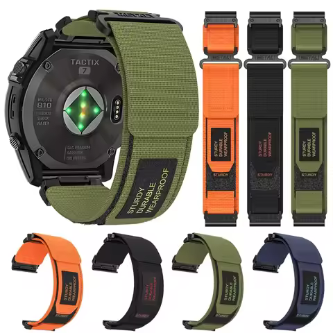 Quickfit 22 26mm Nylon Strap For Garmin Descent Mk3i 51mm Mk2 Bracelet For Garmin Enduro 2 MARQ/Epix